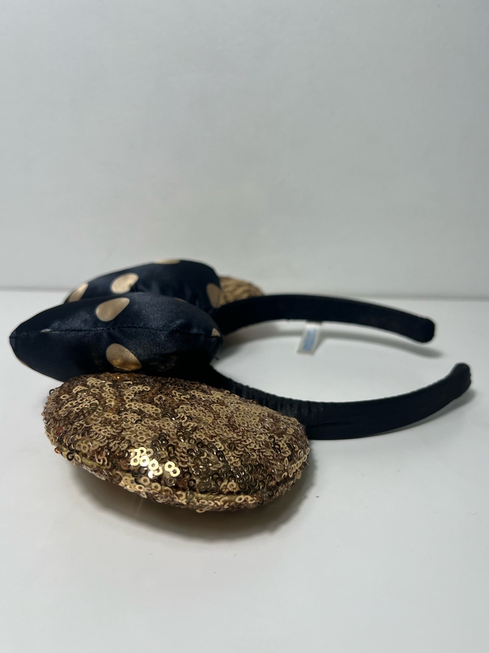 Tokyo Disney Resort Minnie Mouse Polka Dot Sequined Glitter Sparkle Ear Headband - Picture 5 of 9